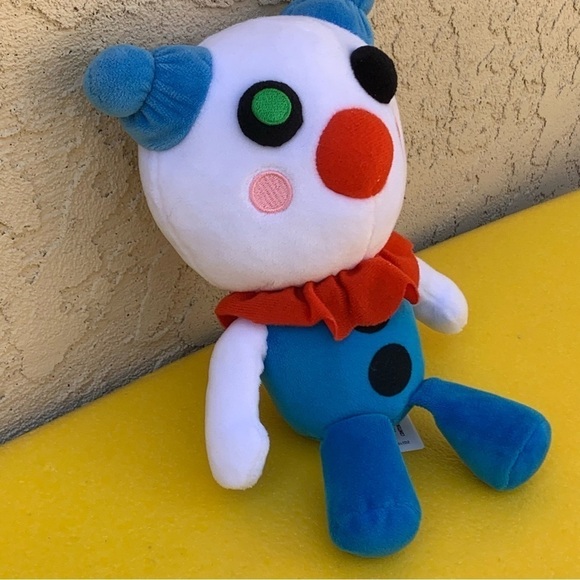 MiniToon PHATMOJO Roblox Piggy CLOWNY 9” Collectible Plush CLOWN VIDEO GAME TOY - Picture 5 of 10